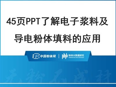 45页PPT了解电子浆料及导电粉体填料的应用