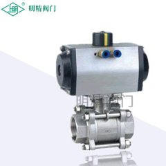 气动螺纹O型切断球阀的图片