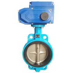 对夹式电动蝶阀的图片