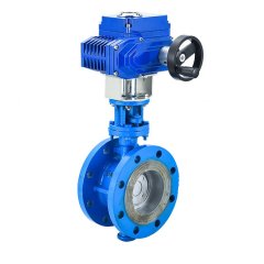 法兰式电动硬密封电动蝶阀的图片