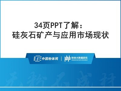 34页PPT了解：硅灰石矿产与应用市场现状