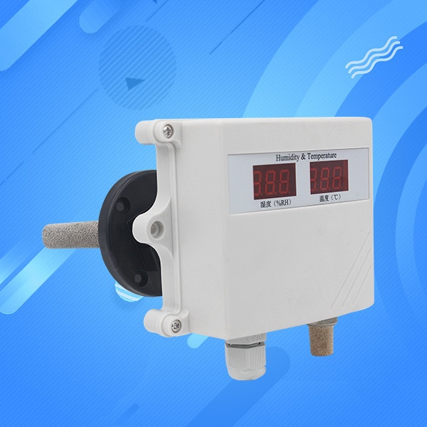 数显管道式温湿度传感器建大仁科RS-WS-N01-SMG-FL的图片