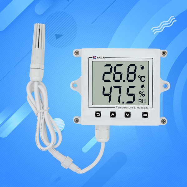 王字液晶壳温湿度变送器建大仁科RS-WS-N01-2C-2CW的图片