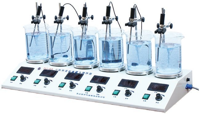 HJ-6A六联恒温磁力搅拌器的图片