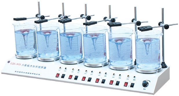 多头磁力加热搅拌器的图片
