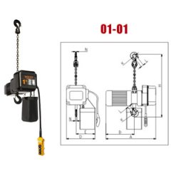 倒吊型环链电动葫芦的图片
