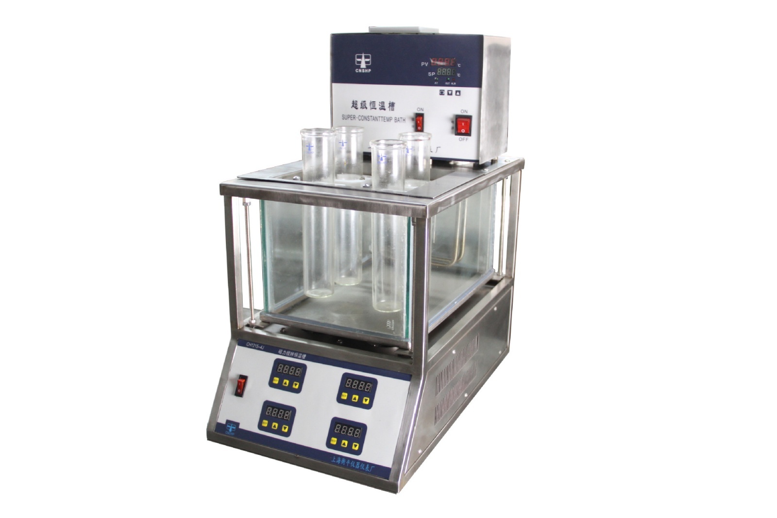 CH1215T-4Js4孔磁力搅拌恒温槽的图片