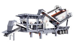 轮胎式移动破碎站的图片