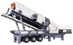 反击式移动破碎站的图片