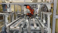 汽车生产线倍速链的图片