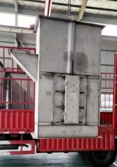 不锈钢板链提升机V的图片