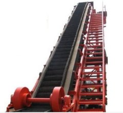 DJ型波状挡边大倾角带式输送机的图片
