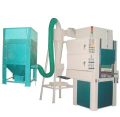 JCK辊轴专用半自动喷砂机的图片