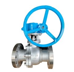 不锈钢高压涡轮球阀Q341F-100RL DN150的图片