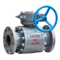 3PC锻钢涡轮浮动球阀的图片