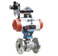 不锈钢双向硬密封气动球阀的图片