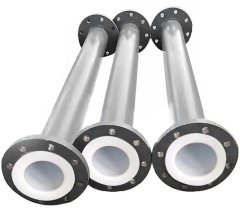 钢衬四氟紧衬翻边管道的图片