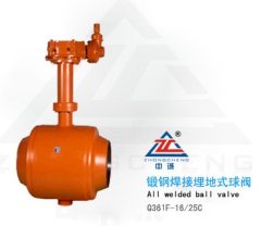 Q361F锻钢焊接埋地式球阀的图片