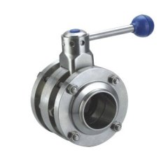 卫生级三片式蝶阀的图片