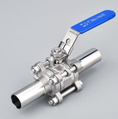 三片式加长焊洁净球阀的图片