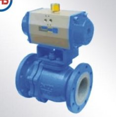 衬氟气动球阀Q641F4/F46的图片