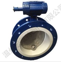 四氟半衬法兰蝶阀的图片