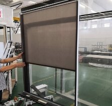 真防火玻璃窗中置卷帘面料的图片
