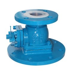 衬氟平口放料阀的图片