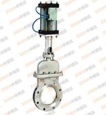 气动圆形带盖刀闸阀的图片