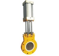 PZ673TC气动薄型陶瓷排渣浆液阀的图片