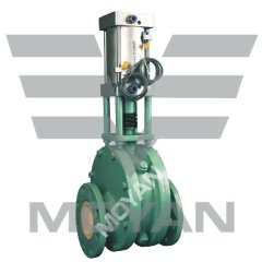 GZ644TC气动陶瓷双闸板阀的图片