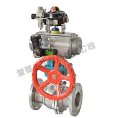 气动带手动球阀的图片