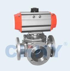 气动三通球阀的图片