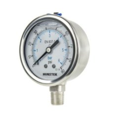 A117A 40MM 全不锈钢甘油径向压力表的图片