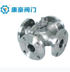 不锈钢四通球阀的图片