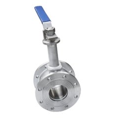 不锈钢加长杆对夹式薄型球阀的图片