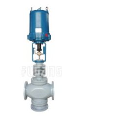 电子式电动三通调节阀的图片