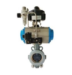 气动对夹蝶阀的图片