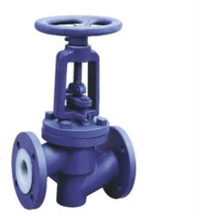 衬氟法兰手动截止阀的图片