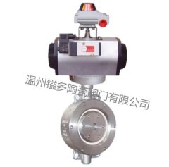 气动对夹陶瓷蝶阀的图片