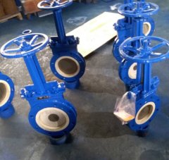 耐磨薄型陶瓷刀闸阀浆液阀的图片