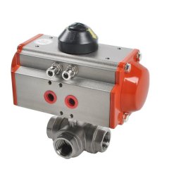 三通气动球阀的图片