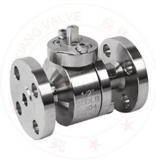 美标两片式法兰球阀的图片