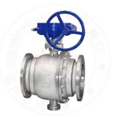 国标不锈钢固定式法兰球阀的图片