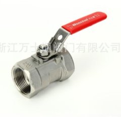 316不带锁型不锈钢螺纹片式丝扣球阀的图片