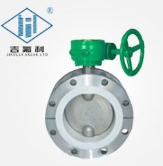 半衬四氟不锈钢涡轮蝶阀（法兰式）D4341F的图片