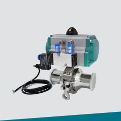 气动卫生级卡箍无滞留球阀（全…的图片