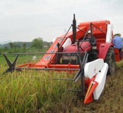 悬挂式全喂入稻麦联合收割机的图片