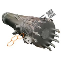 YKX型圆块孔式石墨降膜吸收器的图片