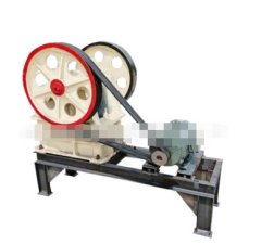 小型矿山石料矿石细碎颚式粉碎机的图片